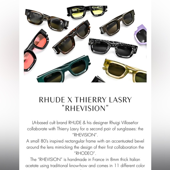 Rhude Brown Tortoise Shell Sunglasses - Picture 2 of 3